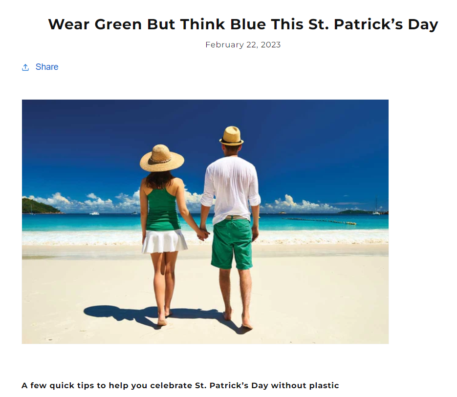 4Ocean St. Patricks Day Email Blog