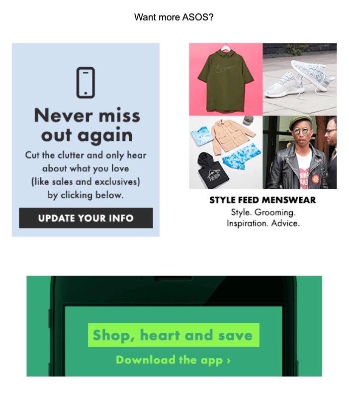 ASOS Email Example
