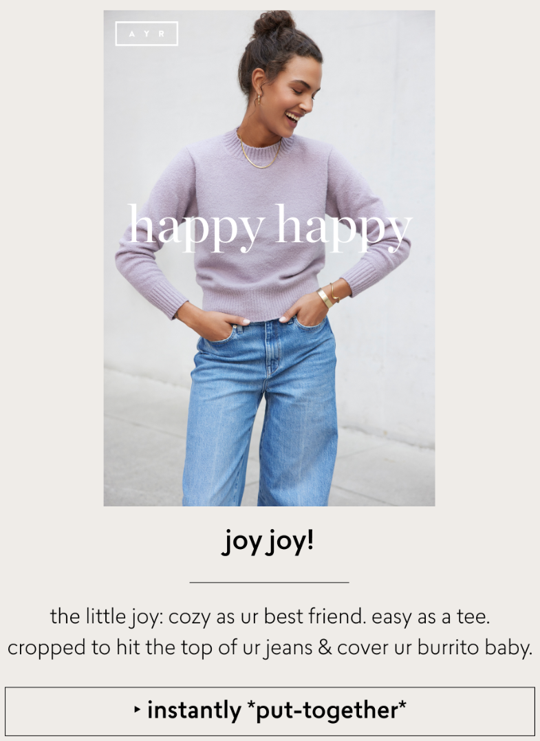 AYR Tone in Email