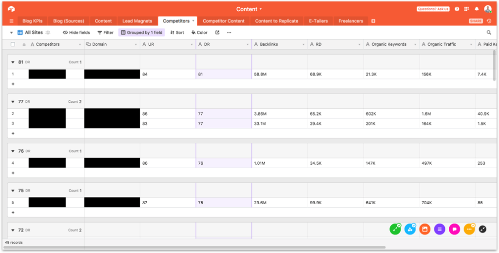 Airtable Competitive Landscape Analysis