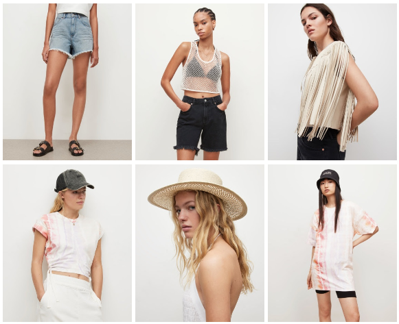 AllSaints Product Recommendations May Newsletter Ideas