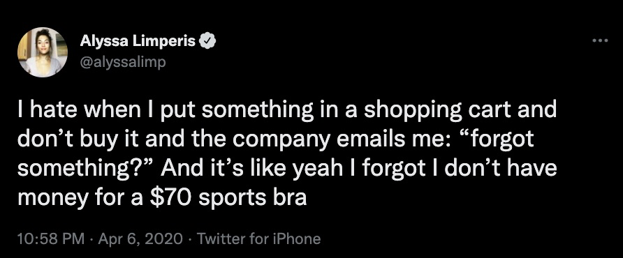 Alyssa Limperis Tweet