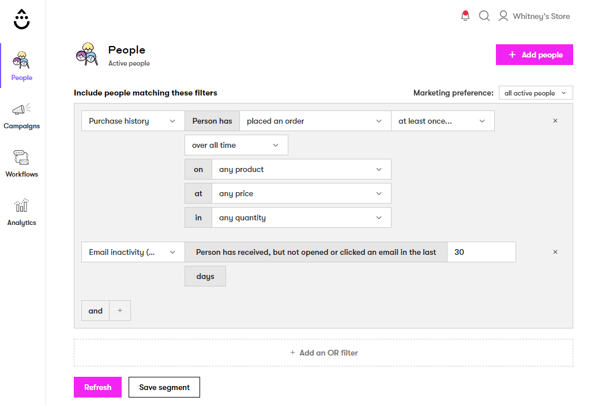 Applying Filters To Your Email List in Drip Behavioral Segmentation