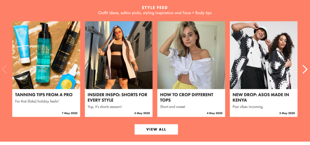 Asos Style Feed View All Headless Commerce
