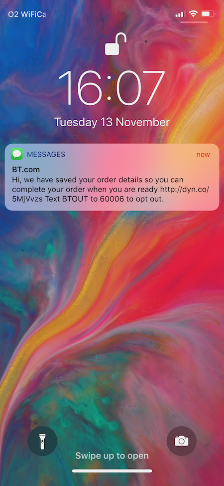 BT SMS