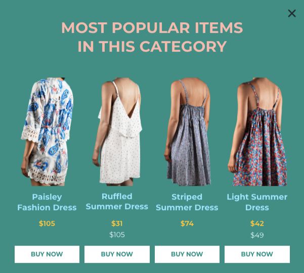 Best-Sellers Ecommerce Popup Templates