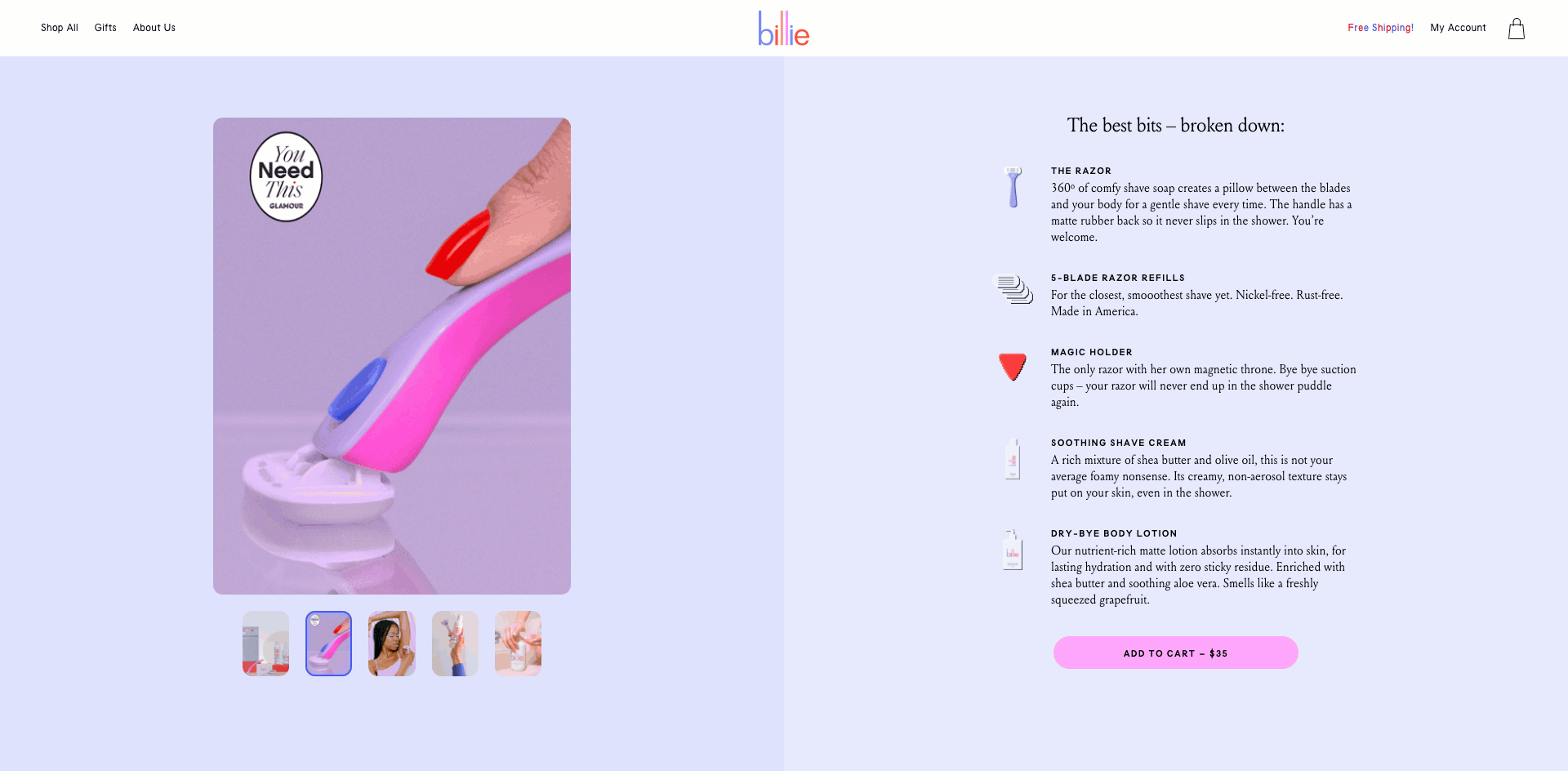 Billie Product Page 7