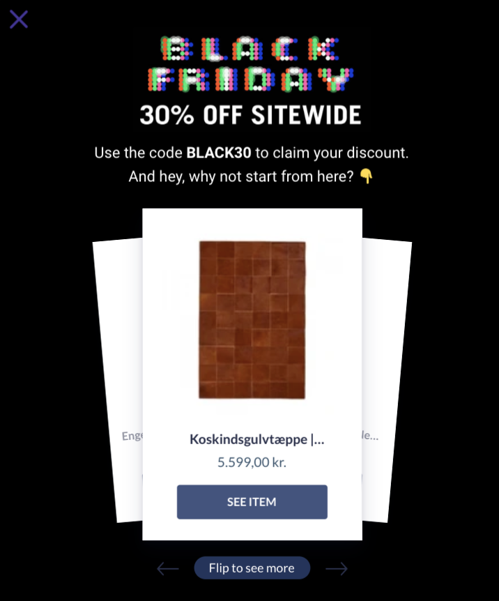 Black Friday Popup Example