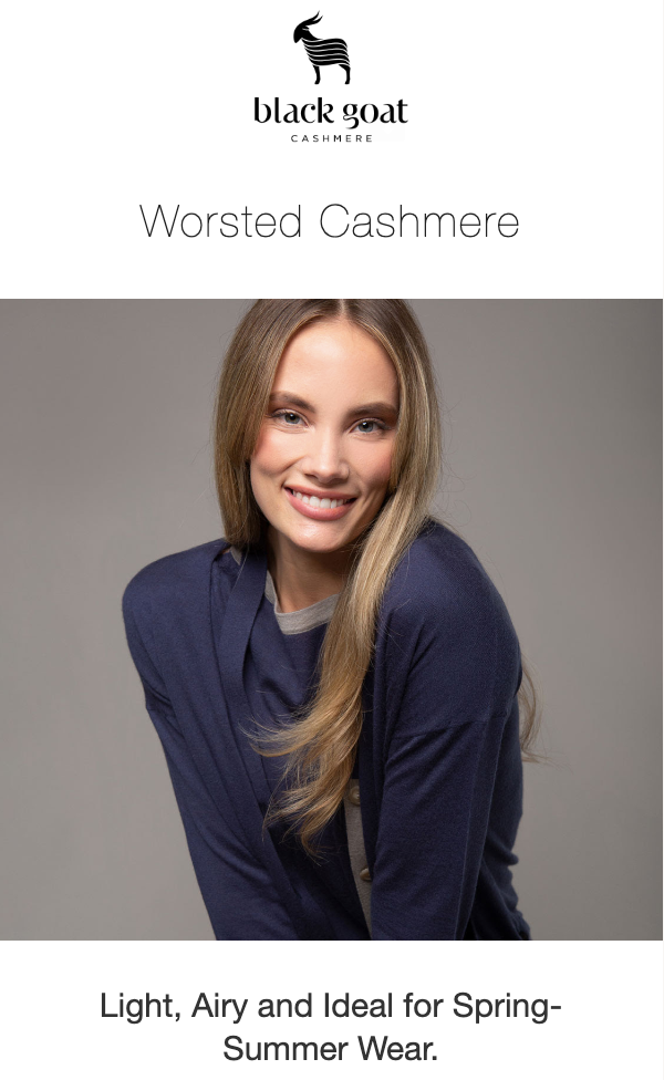 Black Goat Cashmere April Fashion April Newsletter Ideas