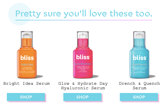 Bliss Replenishment Email