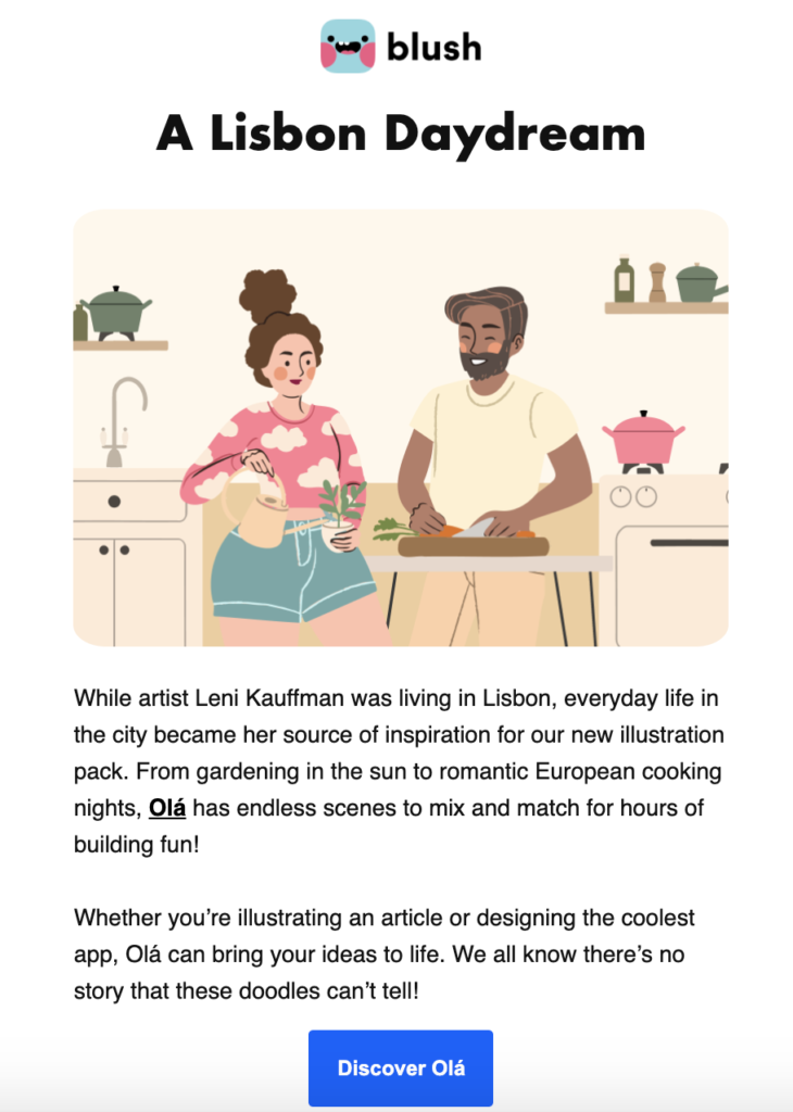 Blush Visual Hierarchy Email Marketing for Ecommerce