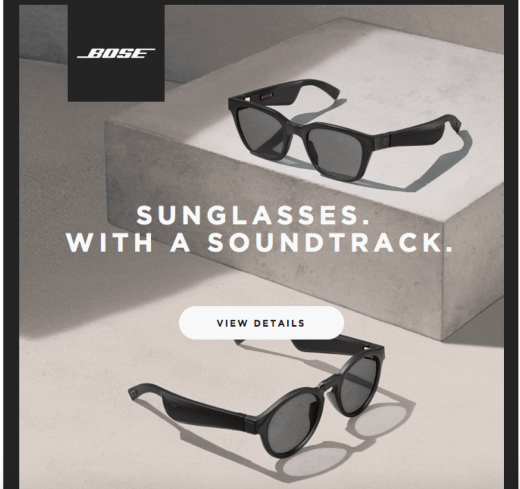 Bose Product Launch Email Marketing for Ecommerce