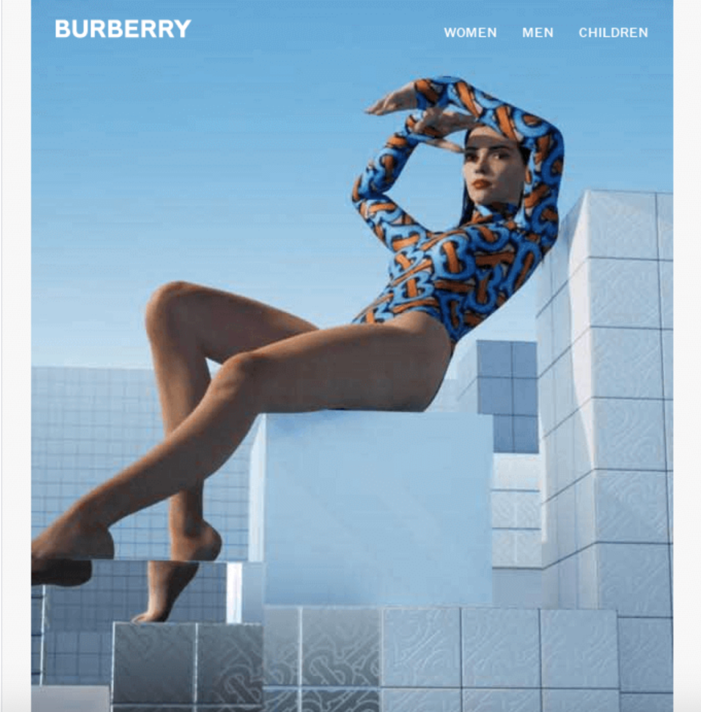 Burberry Product Launch Email Example