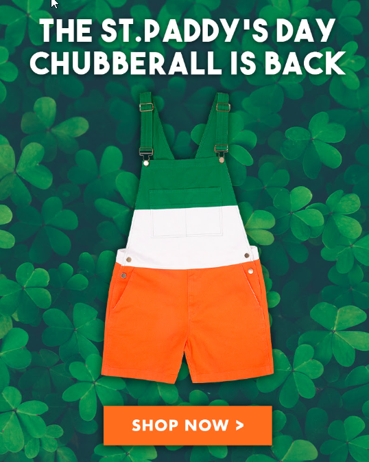 Chubbies St. Patricks Day Email