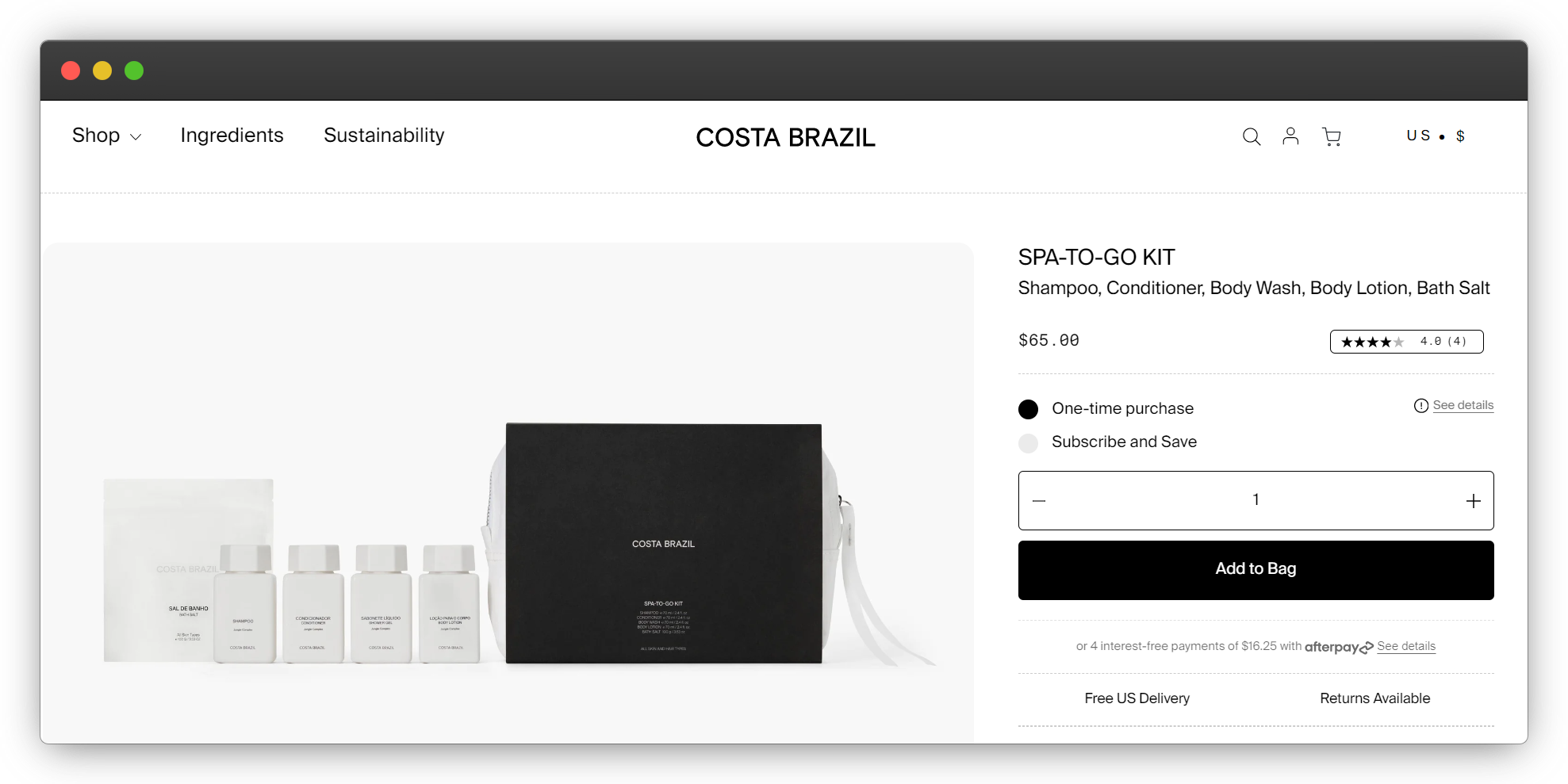 Costa Brazil Bundle Reduce Ecommerce Bounce Rate