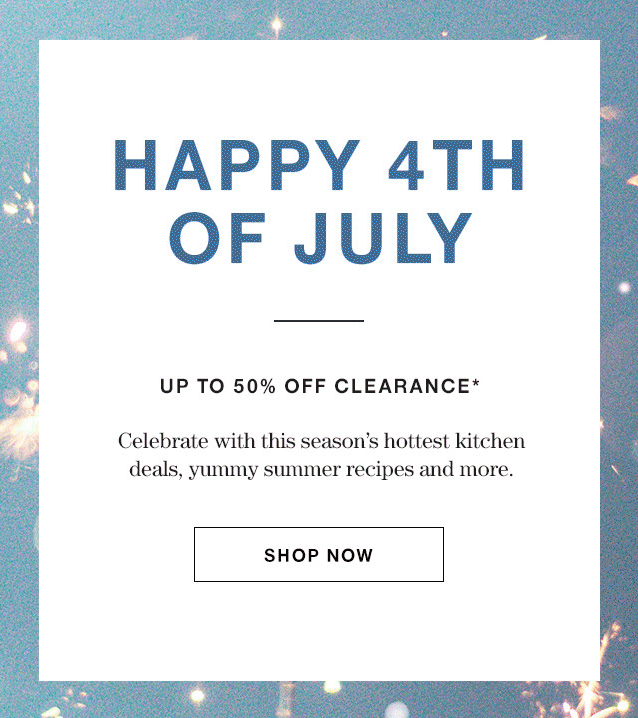Crate & Barrel 4th of July Email
