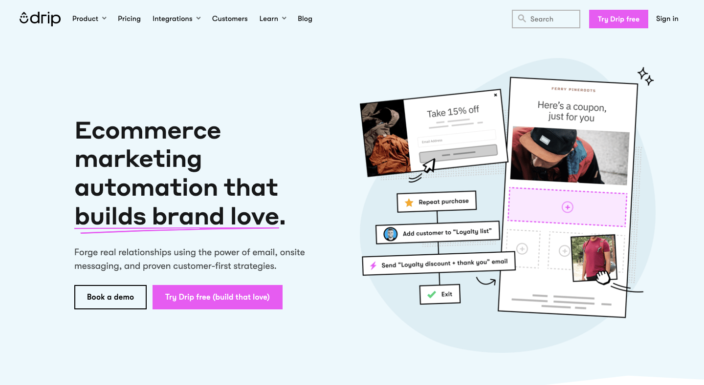 Drip Best Ecommerce Tools for Customer Centric Brands
