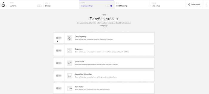 Drip Targeting Options Power Words that Sell