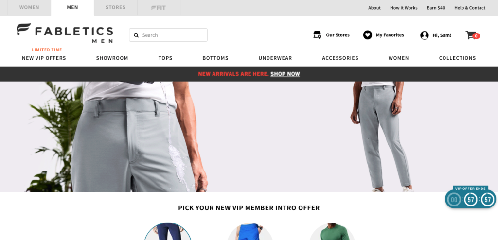 Fabletics Countdown Timer FOMO Small Business Marketing Strategies