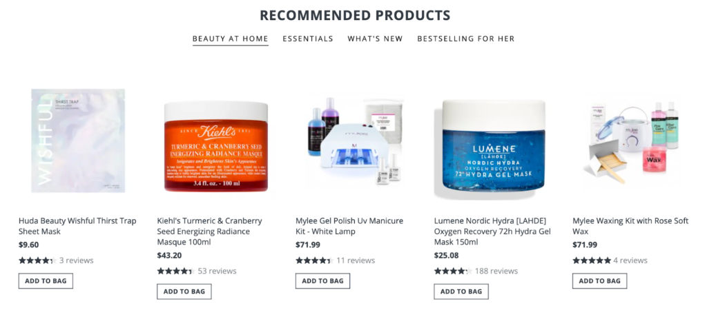FeelUnique Recommended Products Headless Commerce