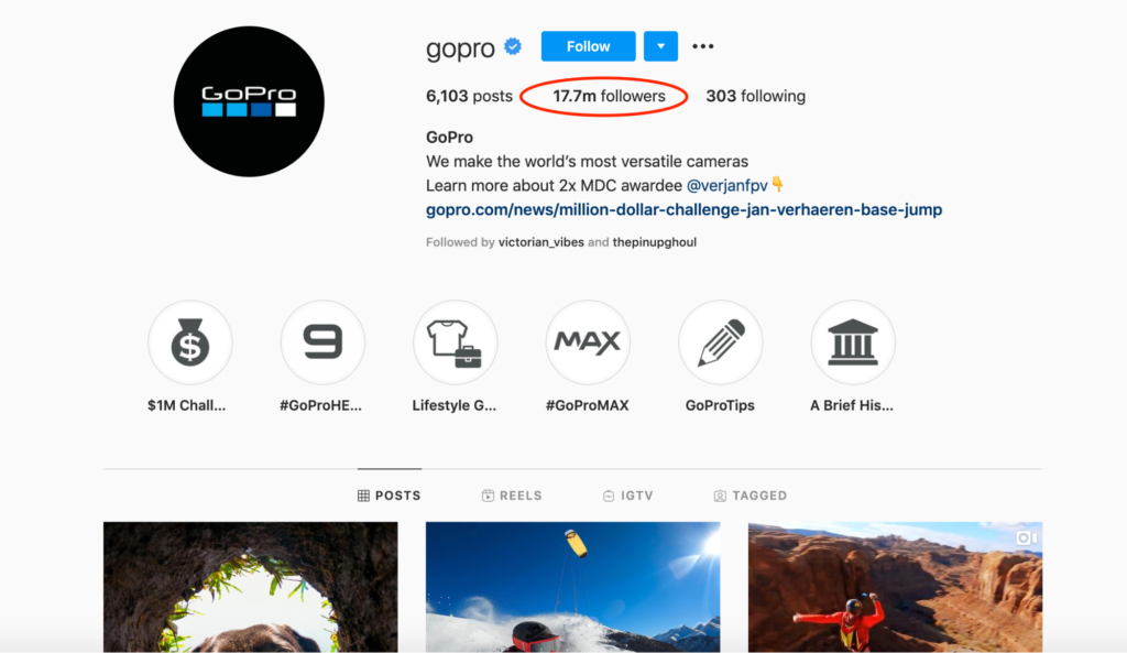 GoPro Instagram Product Launch Email Example