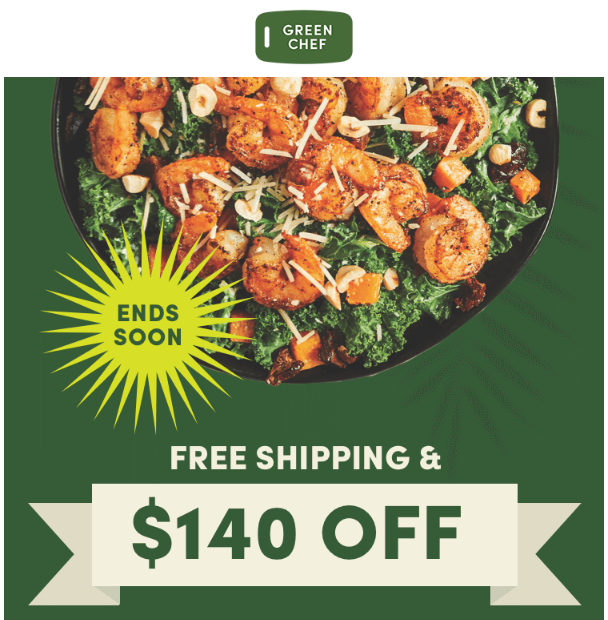 Green Chef Free Shipping Email