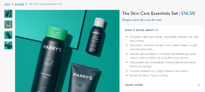 Harry_s Bundle Ecommerce Pricing Examples