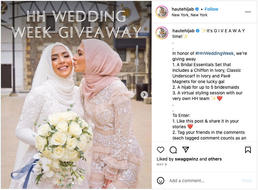 Haute Hijab Wedding Week Giveaway Best Giveaway Ideas