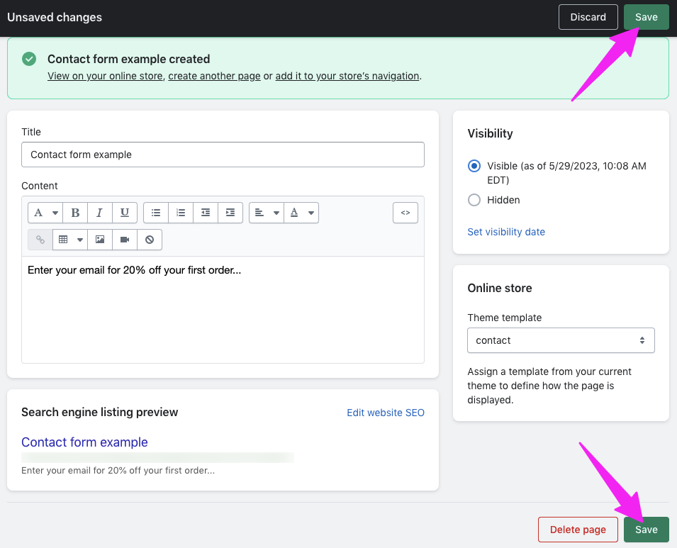 How to Save Shopify Forms