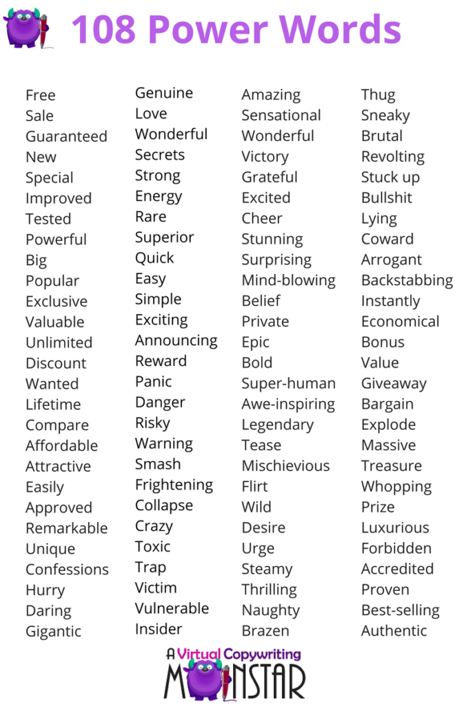 power words for essays