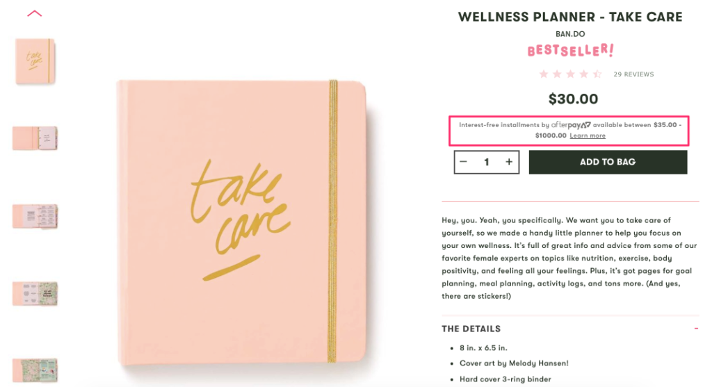 12 Bando Product Page