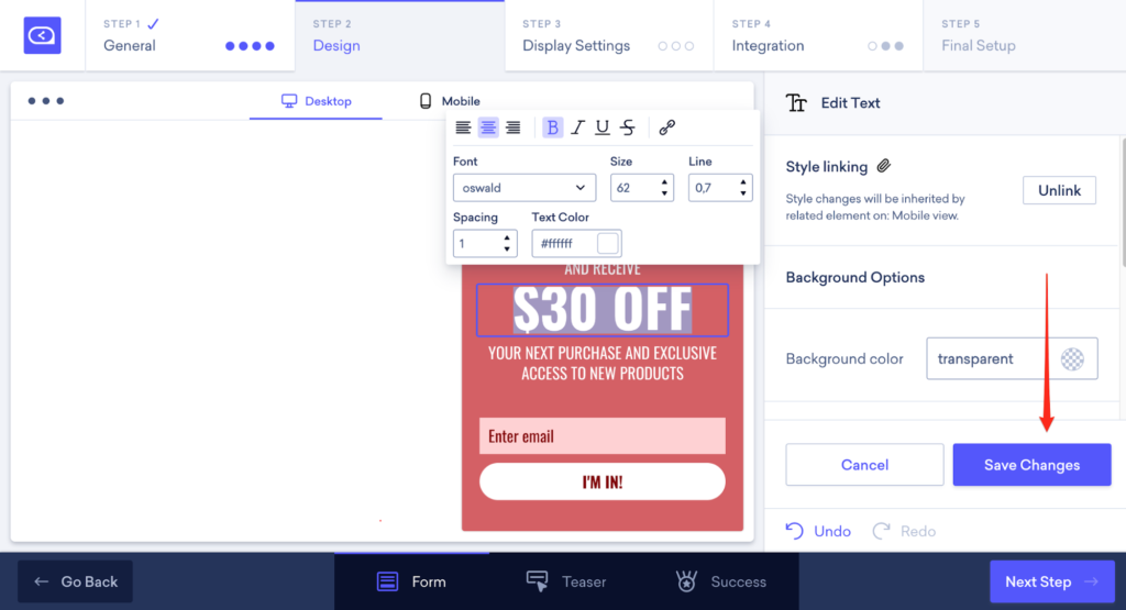 13 save Changes