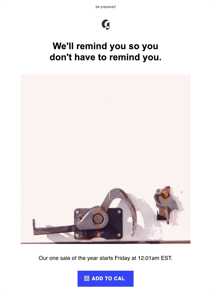14 Glossier Black Friday Reminder Email