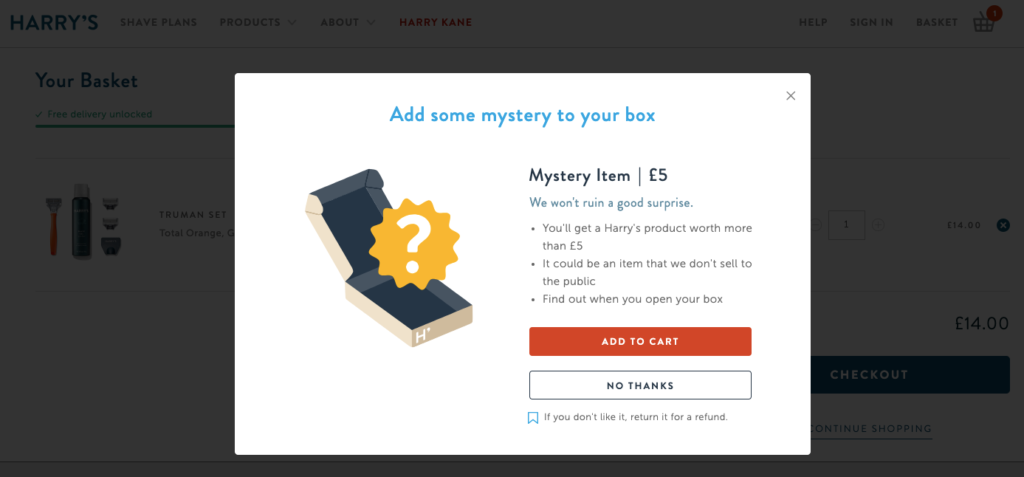 14 Harry_s Upsell Popup