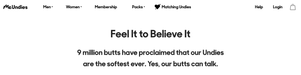18 MeUndies Social Proof