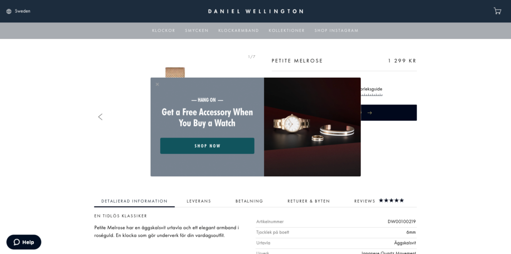 19 Daniel Wellington