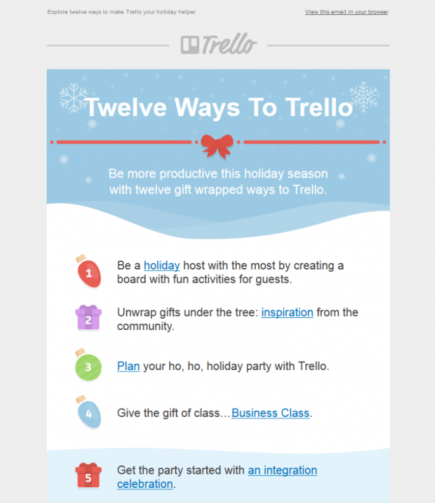 19 Trello Holiday