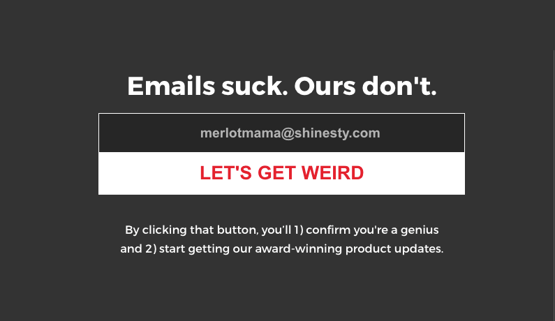 2 Email popup