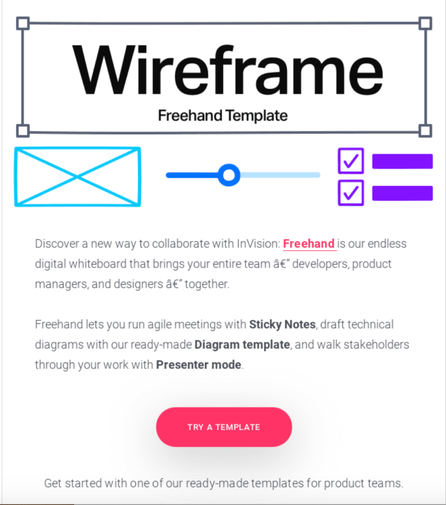 2 Wireframe Template