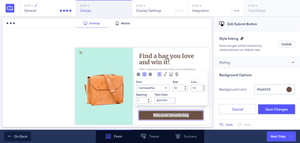 24 Change Font & CTA