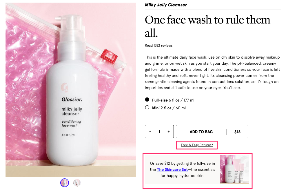 24 Glossier Product Page