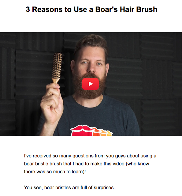 3 Reasons to Use a Boar_s Hair Brush