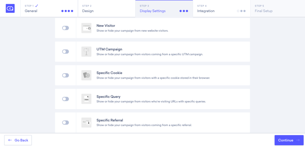 49 Display settings