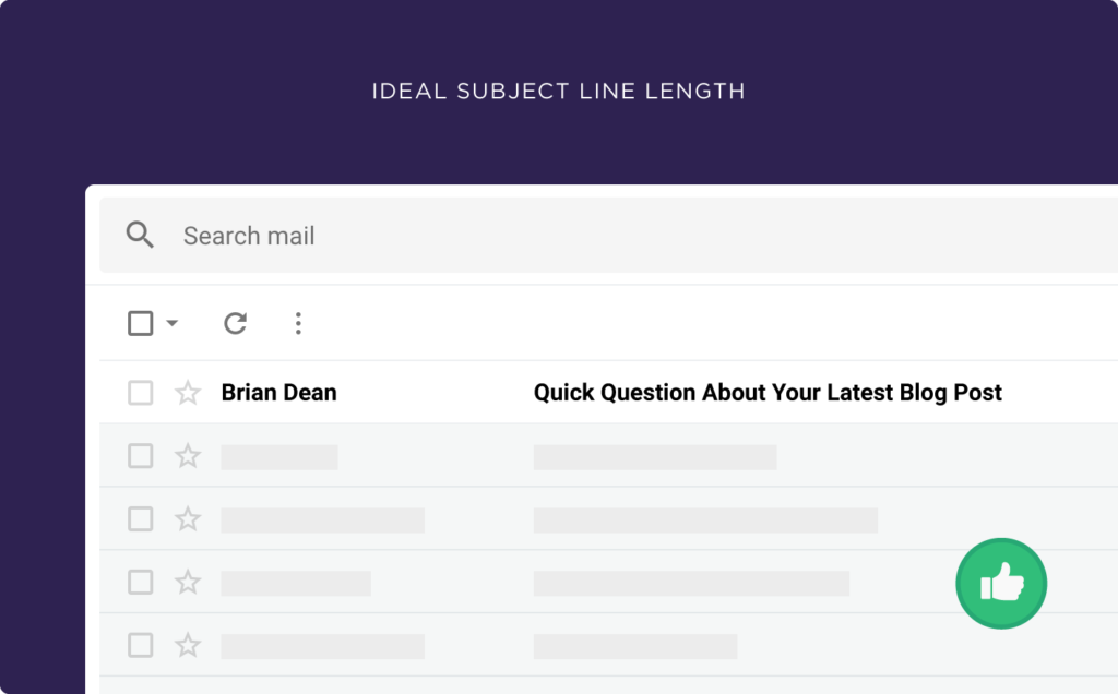 5 Ideal Subject Line