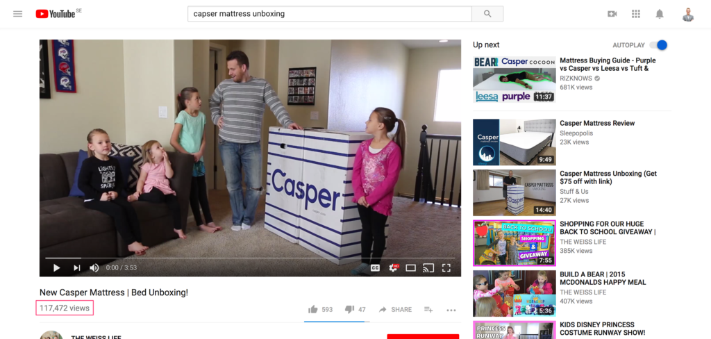 6 Casper Unboxing Video