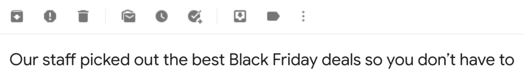 9 Frank and Oak Black Friday Subject Line