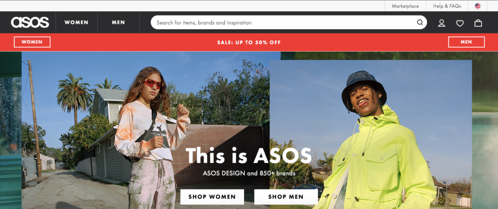 ASOS Homepage