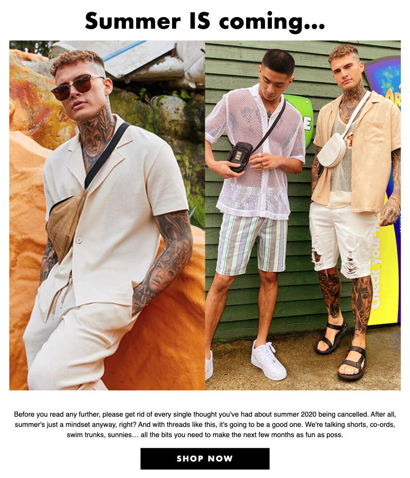 ASOS Summer Email