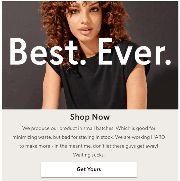 AYR Back-in-Stock Email