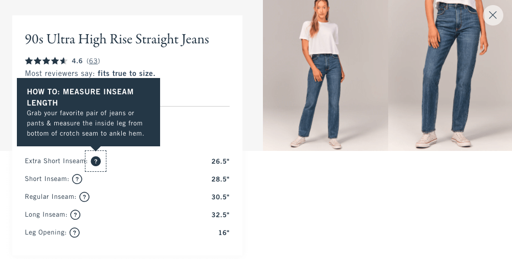 Abercrombie _ Fitch Size Guide Tooltips